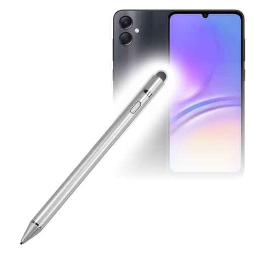 BoxWave Stylus Pen Compatible with Samsung Galaxy A06 - AccuPoint Active Stylus, Electronic Stylus with Ultra Fine Tip - Metallic Silver