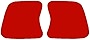 SlickMod Precut Vinyl Tint Cover for 2002-2004 Acura RSX Taillight Turn Signals (Red)