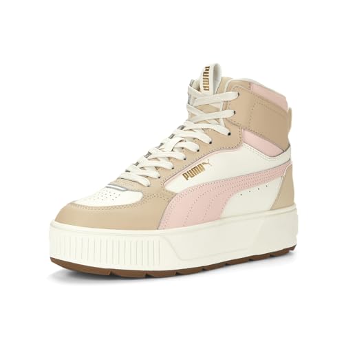PUMA Womens Karmen Rebelle Platform Lace Up Sneakers Shoes Casual - White2