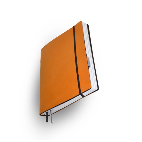 White Book Tail ored Note Book, Standard di S043 L, Pelli bovine, Rosso, 240 PAG, carta FSC (iPad)