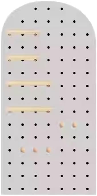 Pegboard Wall Combination Kit, Peg Board Modular Hanging Organizer Shelve Set, Wall Mount Ornaments Display Panel for Home Office Crafts Storage(Green-D)