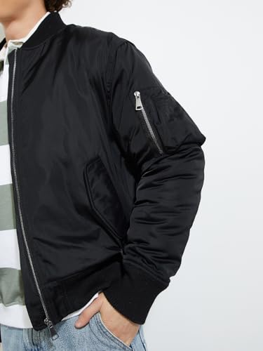 Image of Max Men's Polyester Standard Length URB N MA1 Bomber Jacket