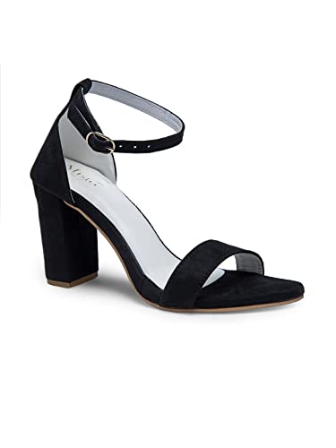 Image of Misto Women's and Girl's Formal Casual Suede Leather Block Heel Sandal
