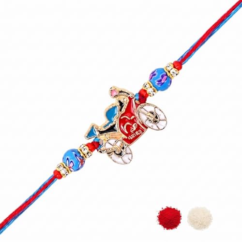 Image of I Jewels Cartoon Kids Rakhi With Roli Chawal & Rakshabandhan Card for Bro /Brother /Bhai