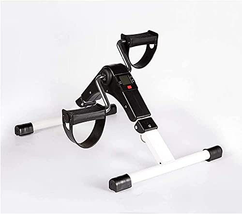 ポータブルペダルエクササイズ電動ペダルミニリハビリテーションマシン折りたたみミニエクササイズバイクポータブルホームペダルエクササイズリハビリテーションエクササイズマシン、ホワイト,White