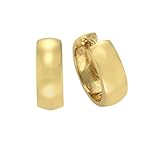 Stempel: 925 Sterling Silber Zeeme Basic Damen Creolen 925 Sterling Silber vergoldet poliert 273210051V