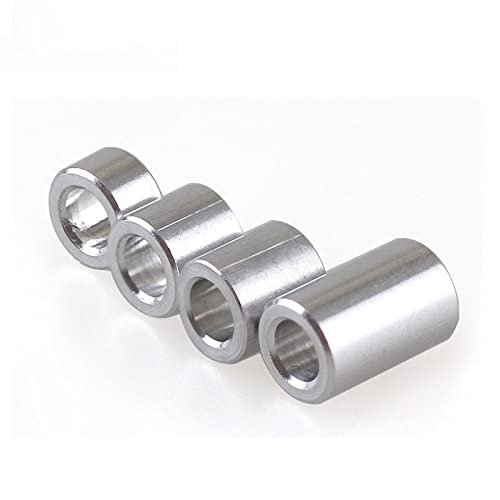 Anneaux élastiques en acier inoxydable 304 Rondelles plates, bagues, entretoises, manchons, entretoises en alliage d'aluminium, plusieurs tailles, 10 pièces(D2.6xD5xL6mm)