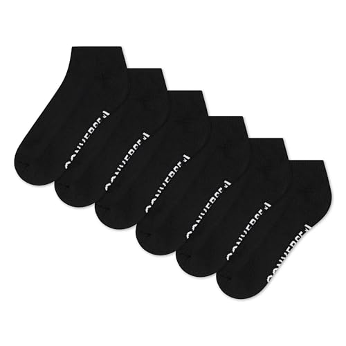 Converse Mens Low Sock Black/6-Pack One Size