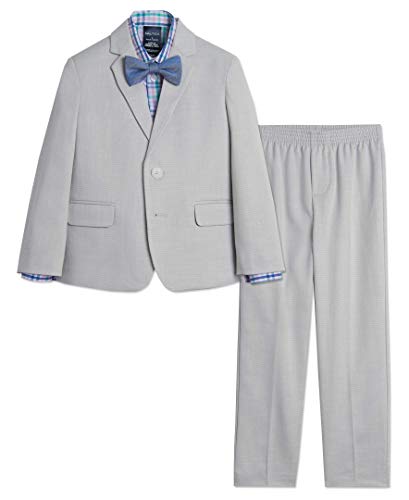 Image of Nautica Boys' Suit Set with Jacket, Pant, Shirt and Tie