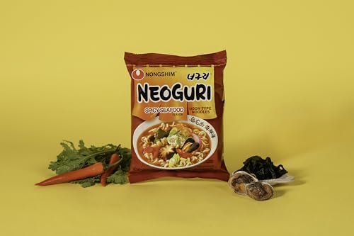 Nongshim Neoguri Spicy Seafood with Udon-Style Noodle, 4.2 Ounce (Pack of 10)