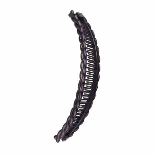 Cute Banana Clip - Vintage Clincher Comb | Classic Ponytail Grip with Styling Features, Hair Accessory with Fishtail Design, Ele