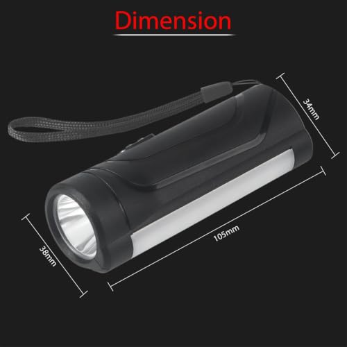 Image of Rechargeable Flashlight - 10000 Lumen High Power LED Torch, 1200M Long Beam, USB-C Charging, 10+ Hours Runtime, Adjustable Zoom Light for Camping, Hiking, Emergency, Outdoor Use (LED)