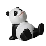 Adorable support de téléphone en forme de panda fabriqué à partir de résine qui adhère en toute sécurité aux smartphones, tablettes et lecteurs électroniques pour une visualisation mains libres tout en servant de jolie décoration de bureau