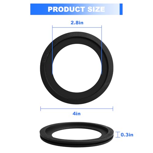 Image of RV Toilet Seal 385311658 Replacement for Dometic 300, 310 and 320 Toilet Seal Gasket Kit 385311658-2 Pack