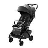 Avionaut Airby Buggy Kinderwagen, Cabin Size Handgepäck, Ultraleicht & Kompakt, Faltbarer Reisebuggy, Verstellbare Rückenlehne, Ideal für Reisen (Black)