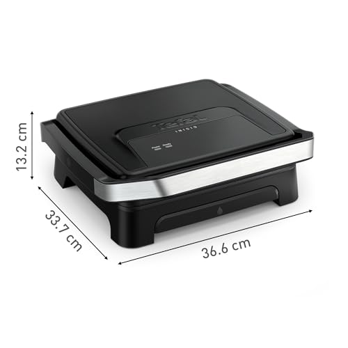 Tefal Inicio Gril et machine à panini Chauffe rapide: Plaques de cuisson antiadhésives Grande surface de cuisson Inicio GC271810 - vue 7