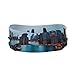 ZISHAK Chicago Print Fashionable Sporty Headband for Men and Women,Perfect for Any Athletic Activities, Black