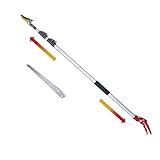 Soft Home 4.6-10 Ft Long Reach Tree Pruner Extendable, Fruit Picker, Telescoping Tree Pruner, Fruit Tree Branch Trimmers Long Handled Pruner, Cut and Hold Pruner