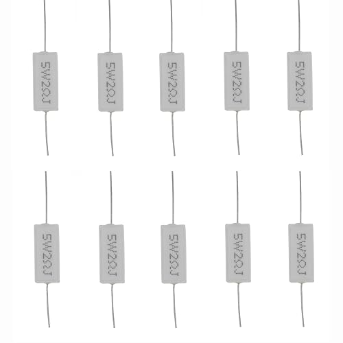 電源巻線セラミック水平セメント抵抗器(2オーム、5W 5% 10pcs)