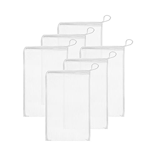 Aquatic Experts Fine Aquarium Media Bag - Durable Filter Bags for Fish Tank, Secure Drawstring Filter Media Bag, Media Bags for Aquarium (Fine, 8" x 12" - 6 Pack)