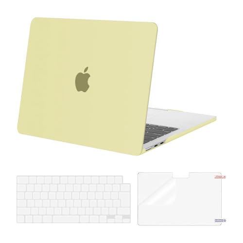 MOSISO 対応機種 MacBook Air 13インチ ケース 2025-2022 発売 M4 M3 M2 A3240 A3113 A2681 チップ付き、対応機種 MacBook Air 13.6インチ ケース用 ハードシェルカバー&(日本語 JIS