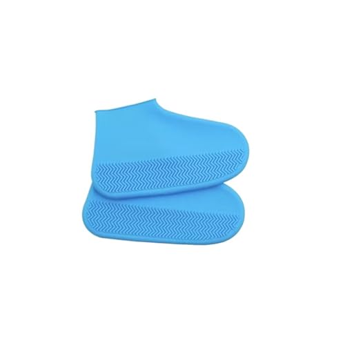 OZLCUA Botas De Agua Zapatos impermeables reutilizables for la lluvia cubre zapatos de silicona for exteriores botas antideslizantes látex for caminar(1pair color1)