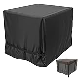 QWORK® Abdeckung Gartenmöbel, 80x80x80cm Wasserdichte Tischabdeckung aus 420D Oxford Gewebe mit Aufbewahrungsbeutel