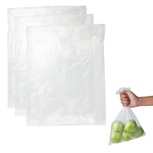 DAYMAND STORE | 900 uds | Bolsas plastico | Bolsa Plastico Transparente | 25x30 cm | Bolsa de Plastico en Block Apta Para Congelador y Uso Alimentario | Bolsas de Plastico Pequeñas Termosellable