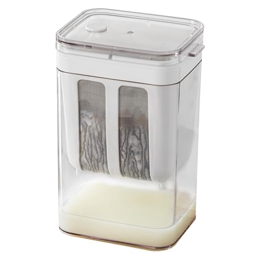 Filador de yogurt - Filtrador de yogurt para fabricantes de yogurt | Filador de fabricantes de yogurt de malla | Contenedor de almacenamiento de yogurt con filtro de yogurt de tapa | Filtro de filtro