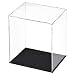 DMiotech 1 Pack Acrylic Display Case Box Transparent Dustproof Showcase, 9.8x7.9x11.8 Inch for Collectibles