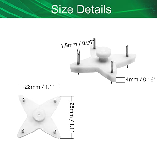 Image of 80Pcs Hardwall Hanger Mount Non-Mark Hook Photo Picture Frame Hanger Invisible Nail Hangers No Damage Wall Hangers for Hardware Fasteners Concrete Hooks Walls Wooden Doors Wall Wallpaper