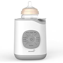 Grownsy Programmed Nutri-Locking Bottle Warmer for Breastmilk & Formula | Gentle Water Bath Heating & Thawing, Nutrient Preservation, Fast & Even Heating, No Hot Spots, Parent-Friendly Design