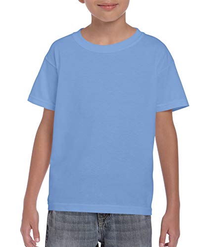 Image of Gildan Youth DryBlend 50 Cotton /50 Poly T-Shirt. 8000B - [Heather Deep Royal]