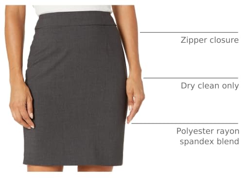 Image of Calvin Klein Womens Centerback Zipper Velvet Wear to Work Suits Skirt