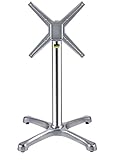 FLAT Self-Stabilizing BX26 - Aluminum, Dining Height Table Base with Flip Top Mechanism