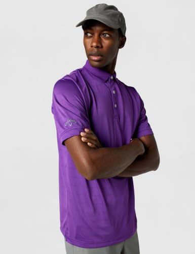 Callaway Men's Short Sleeve Opti-Dri Performance Golf Polo Shirt, Stretch, Moisture-Wicking (Available in Big & Tall), Purple Magic, Small - image 4
