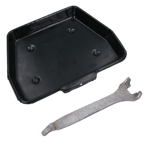 AB Tools Cendrier de cheminée de 28 cm avec poignée pour grille de feu de 40,6 cm