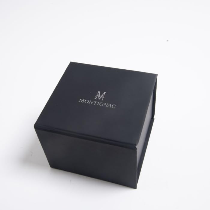 Montignac Orologio Automatico Scheletro Acciaio Quadrante Nero MOW1004