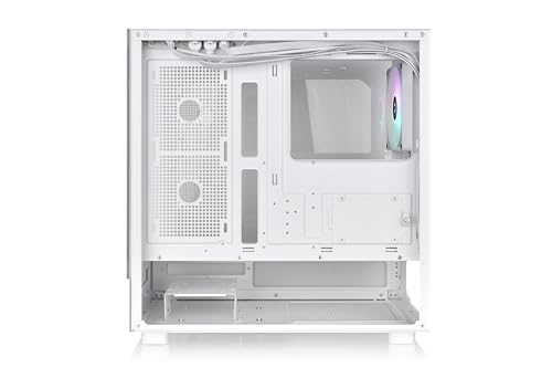 Gabinete Thermaltake View 270 TG ARGB Mid Tower para PC - Blanco con Vidrio Templado y Ventilador ARGB Preinstalado miniatura 3