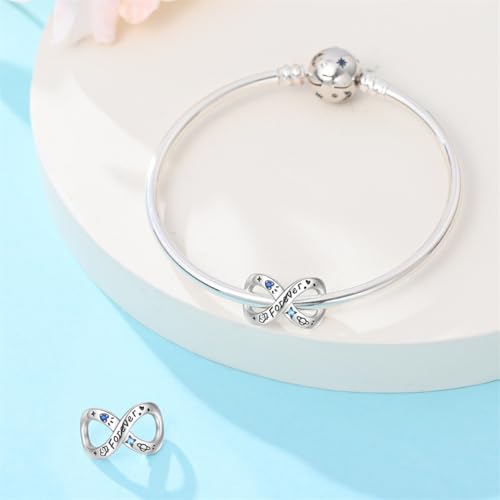 Image of 925 Sterling Silver Charms,Hypoallergenic Beads,Compatible with Pandora Bracelets and Necklaces,Women Holiday Gift Pendants