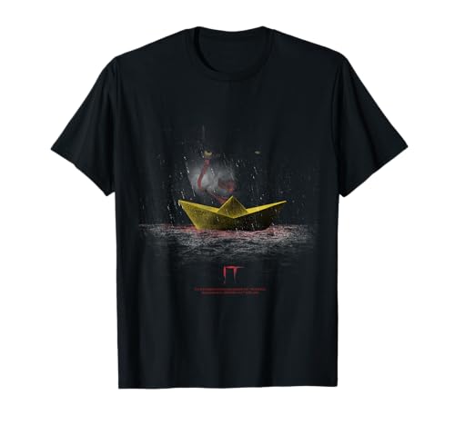 It Movie 2025 Pennywise Enigmático Barco de Papel Camiseta