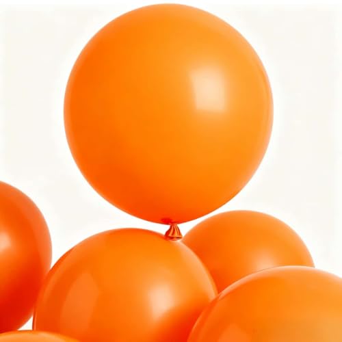 Image of 30 Pcs Orange Balloons 36 Inch Orange Latex Large Balloons - Various Party Decorations