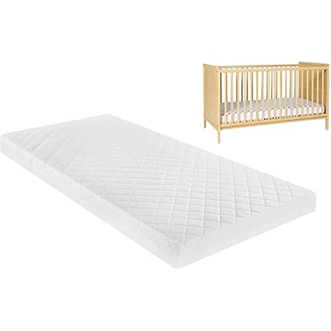 DURAFOAM Air Comfort Eco Breathable Toddler and Baby Quilted Extra Thick Depth Cot Bed Mattress (140 x 70 x 7.5cm) Cover