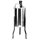 VIVO Large Electric 2 Frame Stainless Steel Honey Extractor, Honeycomb Drum Spinner BEE-V002E