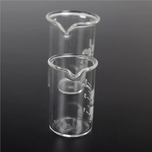 Bécher en verre borosilicaté 5 ml pour micro-réactions et dosages de chimie - 3