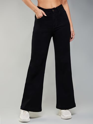 Image of Dolce Crudo Boot Cut High Rise Cropped Jeans for Women