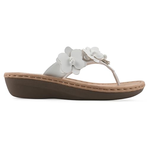 Image of Cliffs by White Mountain Women's Cushioned Cassilia Floral Sandal
