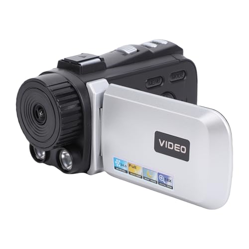Caméra Vidéo 1080P caméscope numérique zoom 18X écran rotatif 3" mini