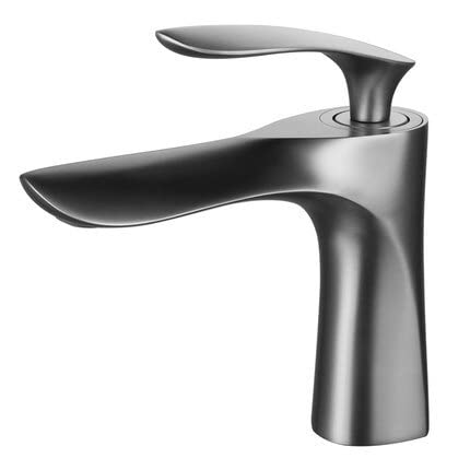 Robinet de salle de bain gris pour rénovation de lavabo et confort matinal en famille