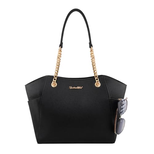 Image of Handbags for Women Chain Shoulder Vegan Leather Tote Bag Top Handle Handbag
